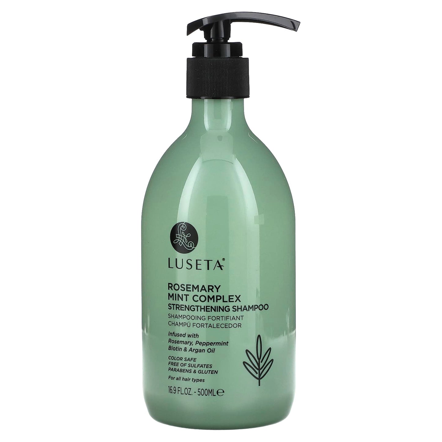 Luseta Beauty, Rosemary Mint Complex, Strengthening Shampoo, For All Hair Types, 16.9 fl oz (500 ml) - Image 1