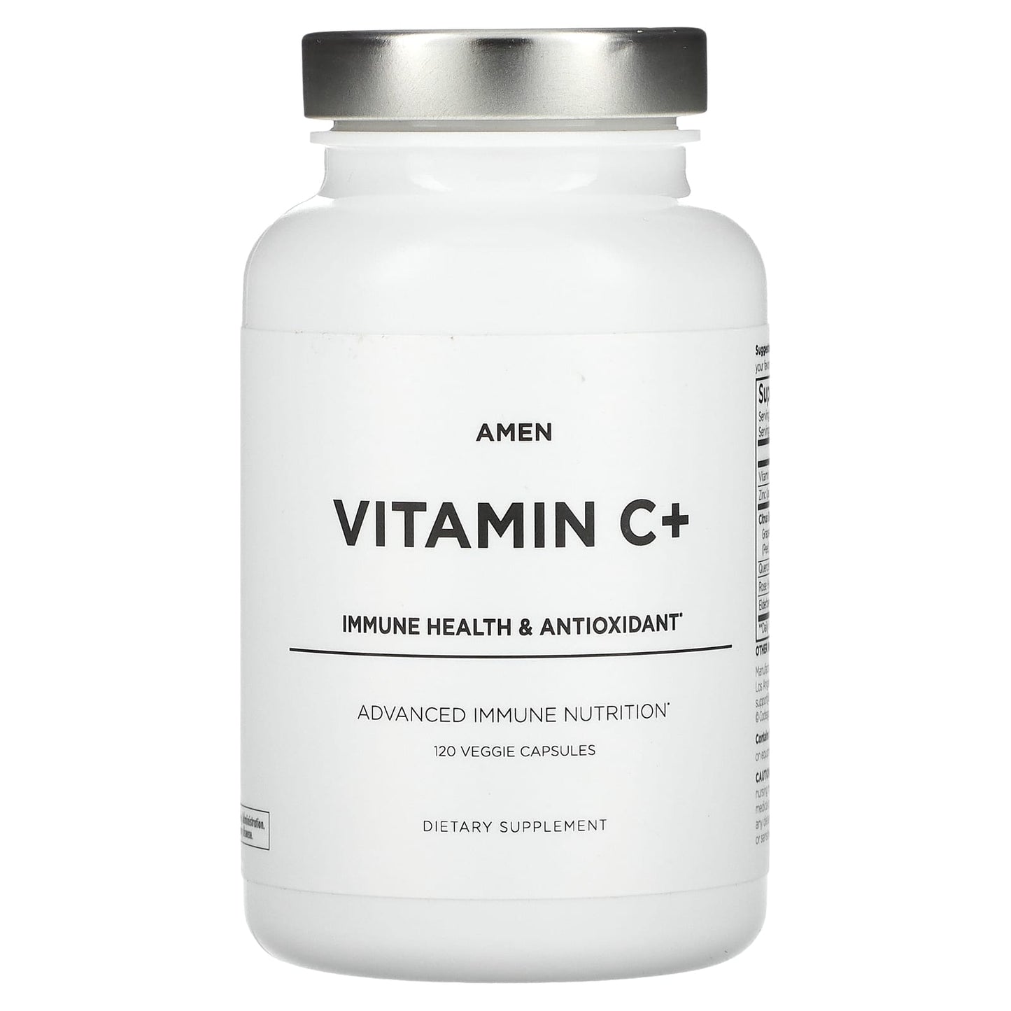 Boost Immune System with CodeAge Vitamin C+ 120 Veggie Capsules - Image 1