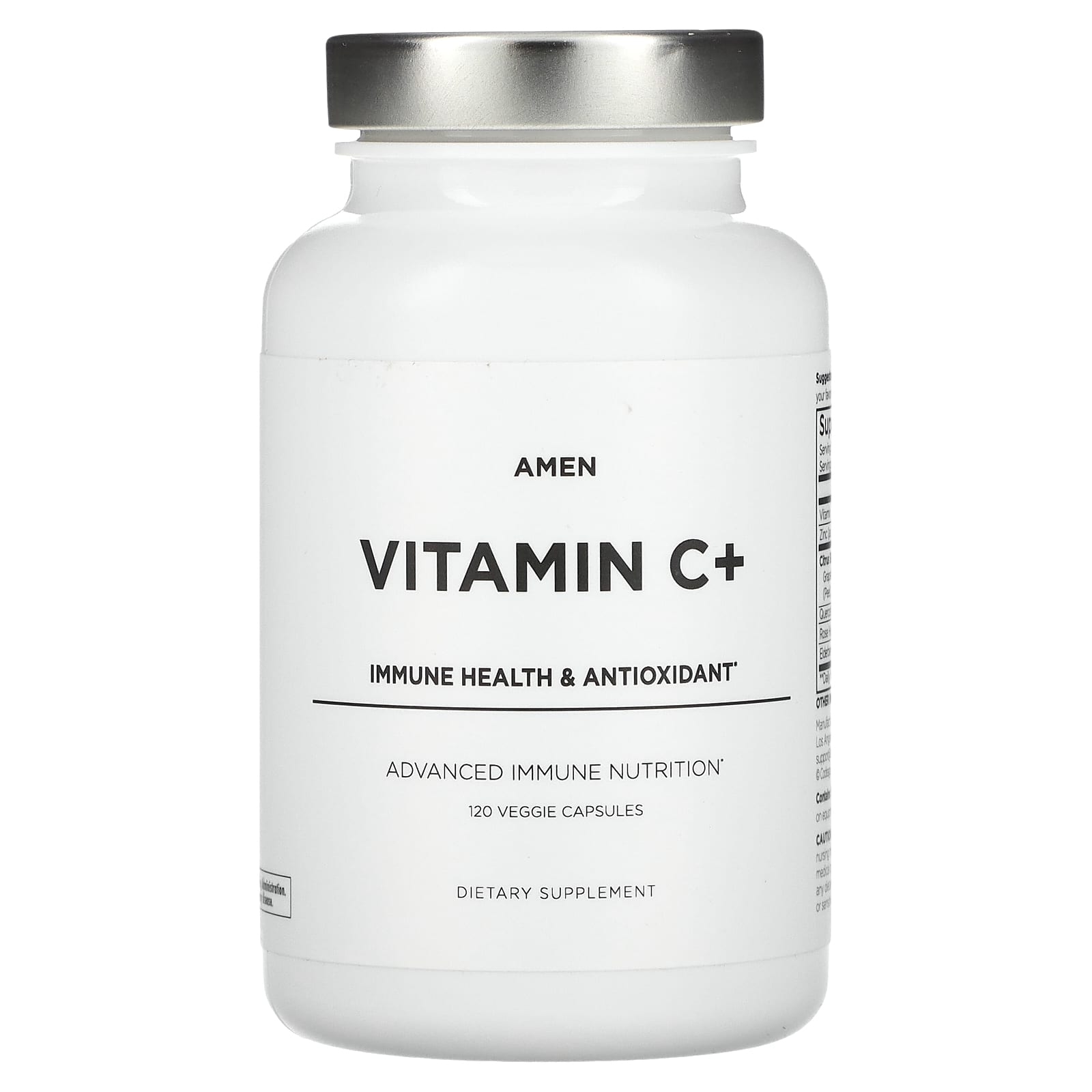 Boost Immune System with CodeAge Vitamin C+ 120 Veggie Capsules - Image 1