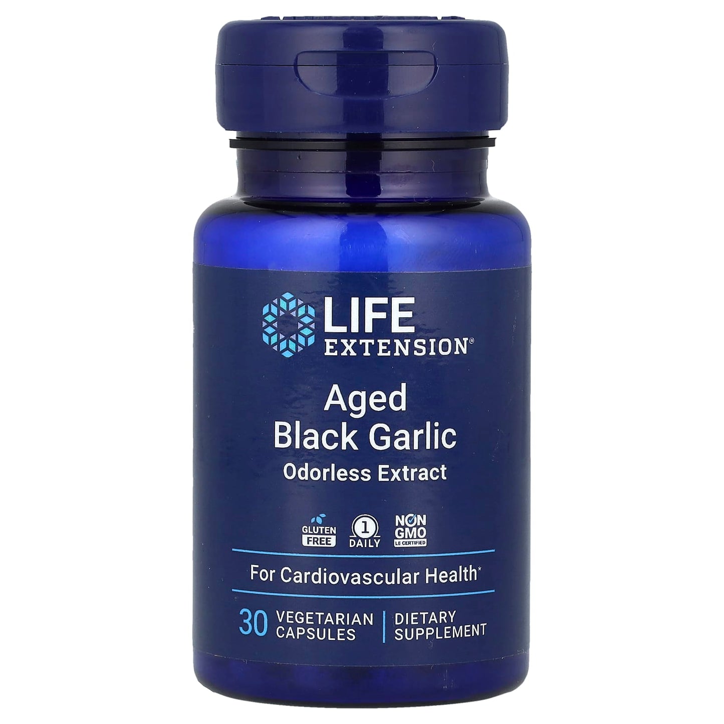 Life Extension, Aged Black Garlic, 30 Vegetarian Capsules (500 mg per Capsule) - Image 1