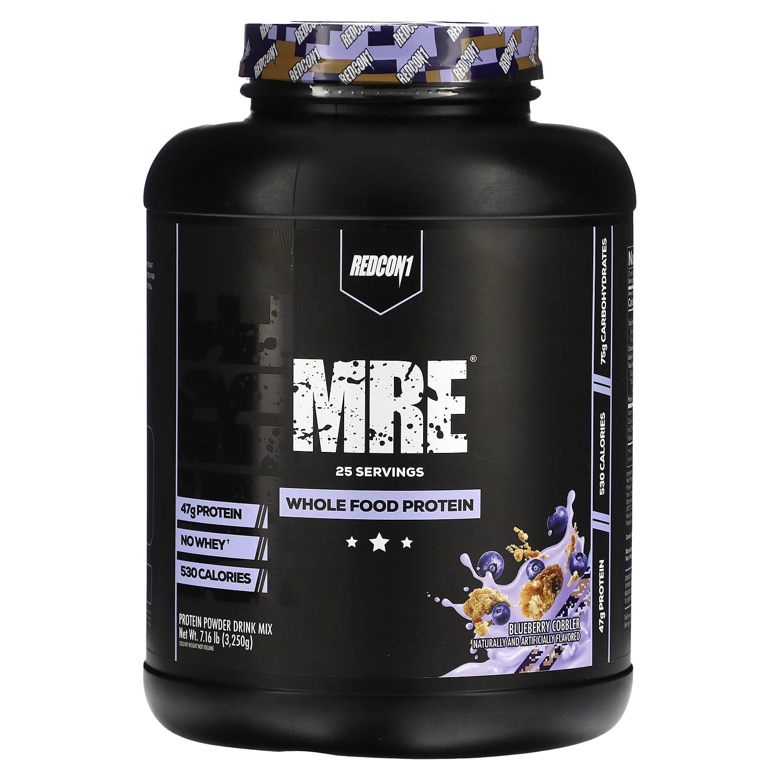 Redcon1, MRE, Whole Food Protein, Blueberry Cobbler, 7.16 lb (3,250 g) - Image 1