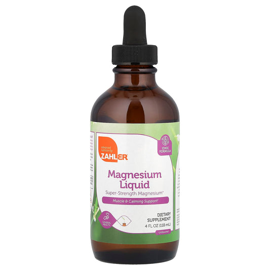 Zahler, Magnesium Liquid, Unflavored, 4 fl oz (118 ml) - Image 1