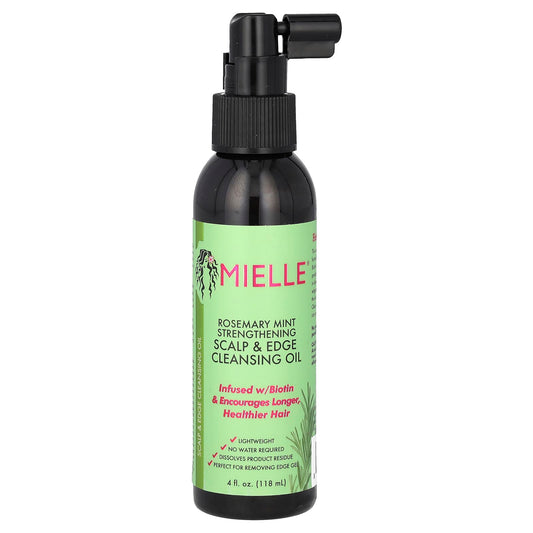 Mielle, Strengthening Scalp & Edge Cleansing Oil, Rosemary Mint, 4 fl oz (118 ml) - Image 1