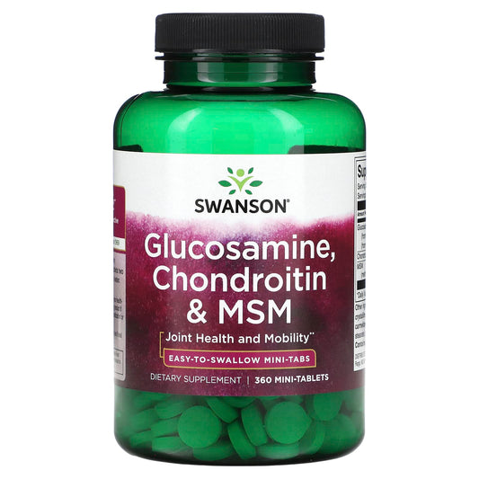 Swanson, Glucosamine, Chondroitin & MSM, 360 Mini Tablets - Image 1