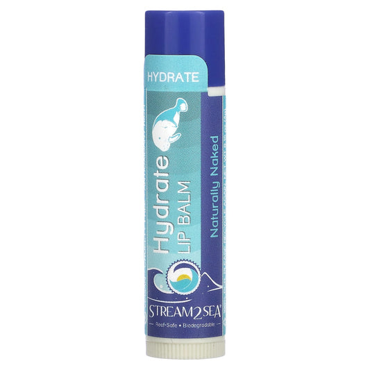 Stream2Sea, Hydrate Lip Balm, Naturally Naked, 0.15 oz (4 g) - Image 1