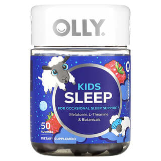 OLLY Kids Sleep - Razzzberry 50 Gummies for Occasional Restless Nights