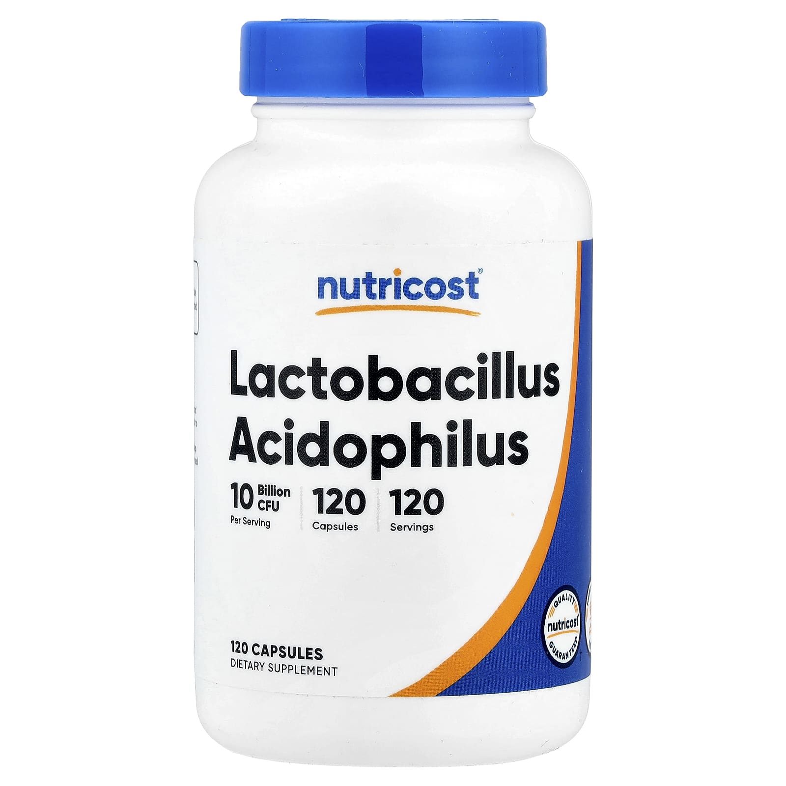 Nutricost, Lactobacillus Acidophilus, 10 Billion CFU, 120 Capsules - Image 1