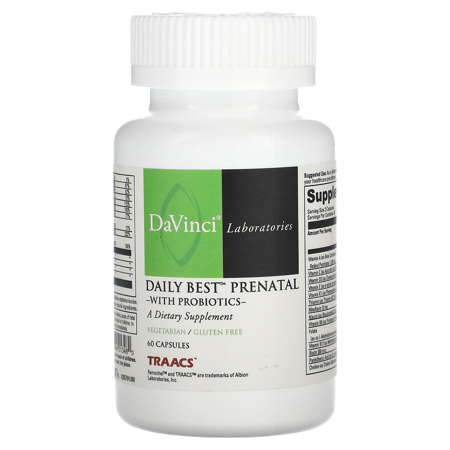 Prenatal Packer with Probiotics | Daily Best by DaVinci Labs, 60 Capsules - Image 1