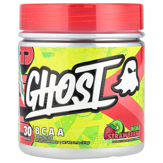 Ghost BCAA Kiwi Strawberry, 11.1 oz - Boost Endurance & Recovery - Image 1