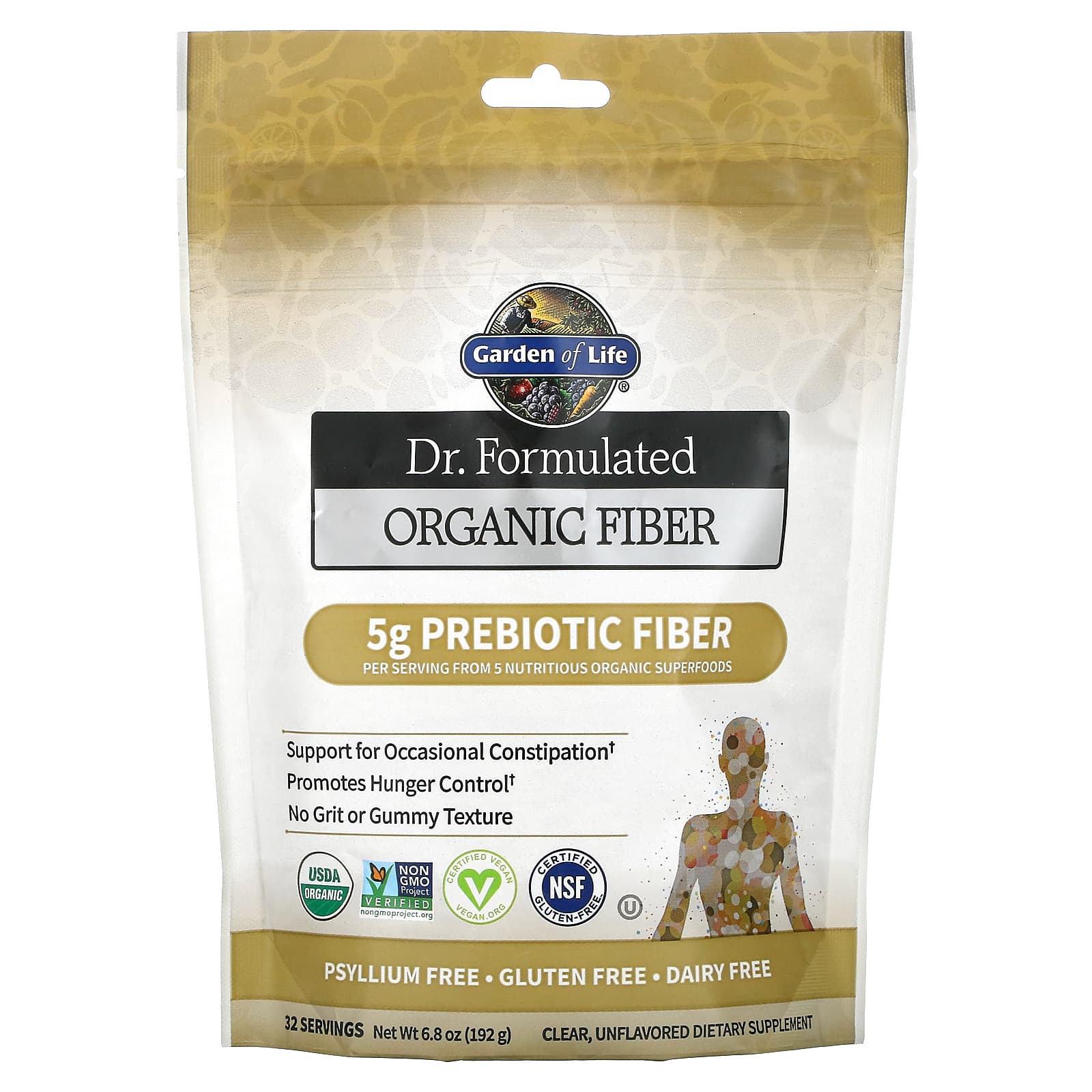 Organic Fiber by Garden of Life - Dr. Formulated, USDA Organic, Vegan - Image 1