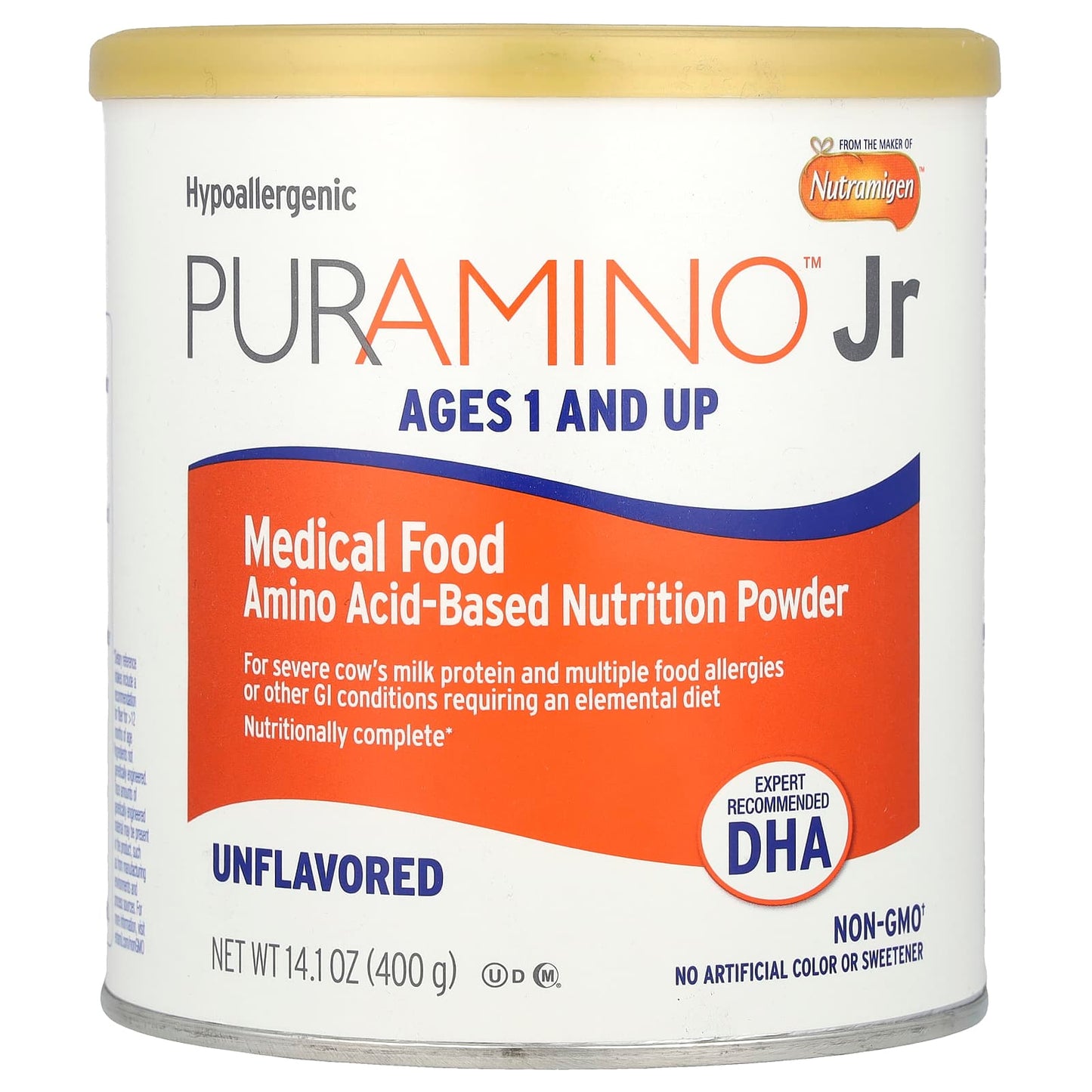 Enfamil PurAmino Jr Medical Food for Severe Allergies, Ages 1+, 14.1 oz - Image 1