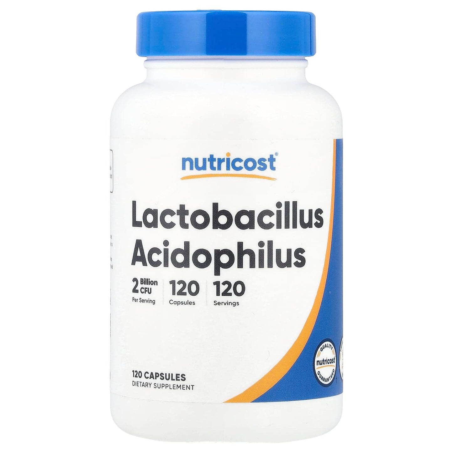 Nutricost, Lactobacillus Acidophilus, 50 mg (2 Billion CFU), 120 Capsules - Image 1