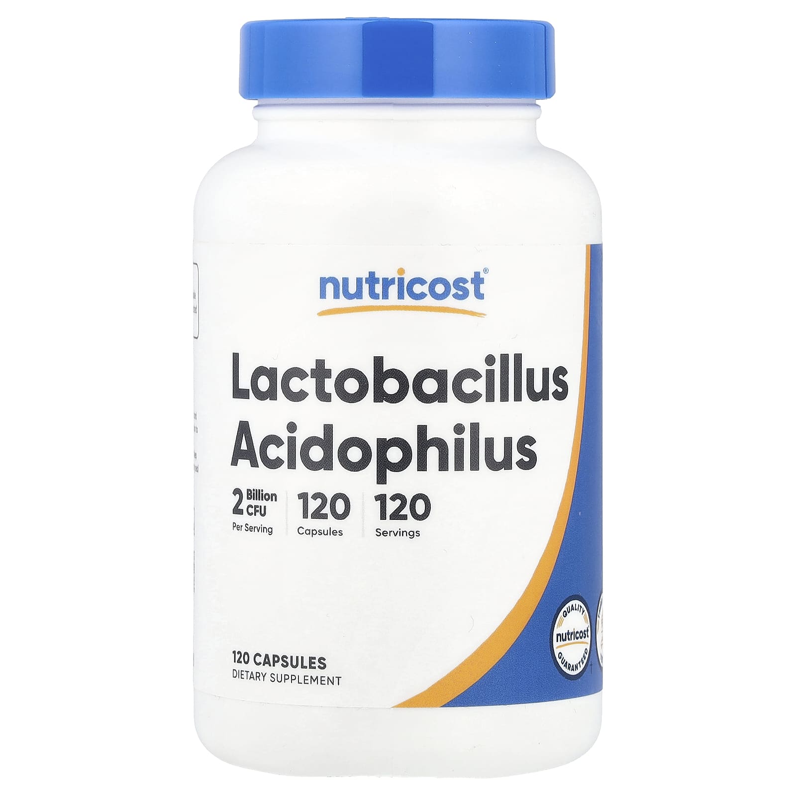 Nutricost, Lactobacillus Acidophilus, 50 mg (2 Billion CFU), 120 Capsules - Image 1