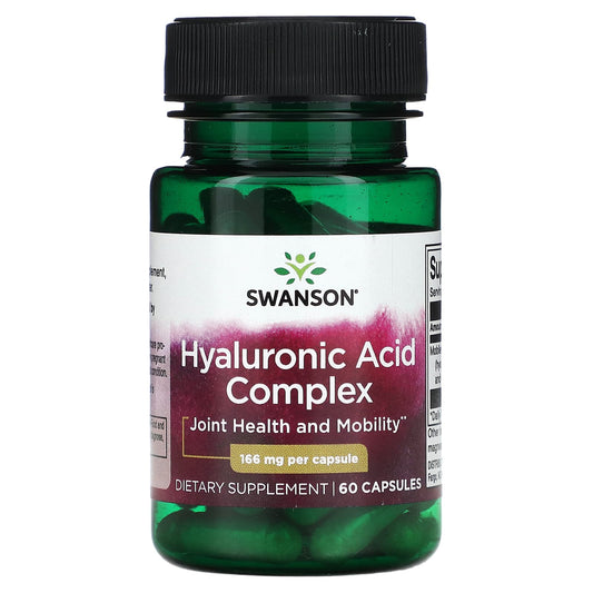 Swanson, Hyaluronic Acid Complex, 166 mg, 60 Capsules - Image 1