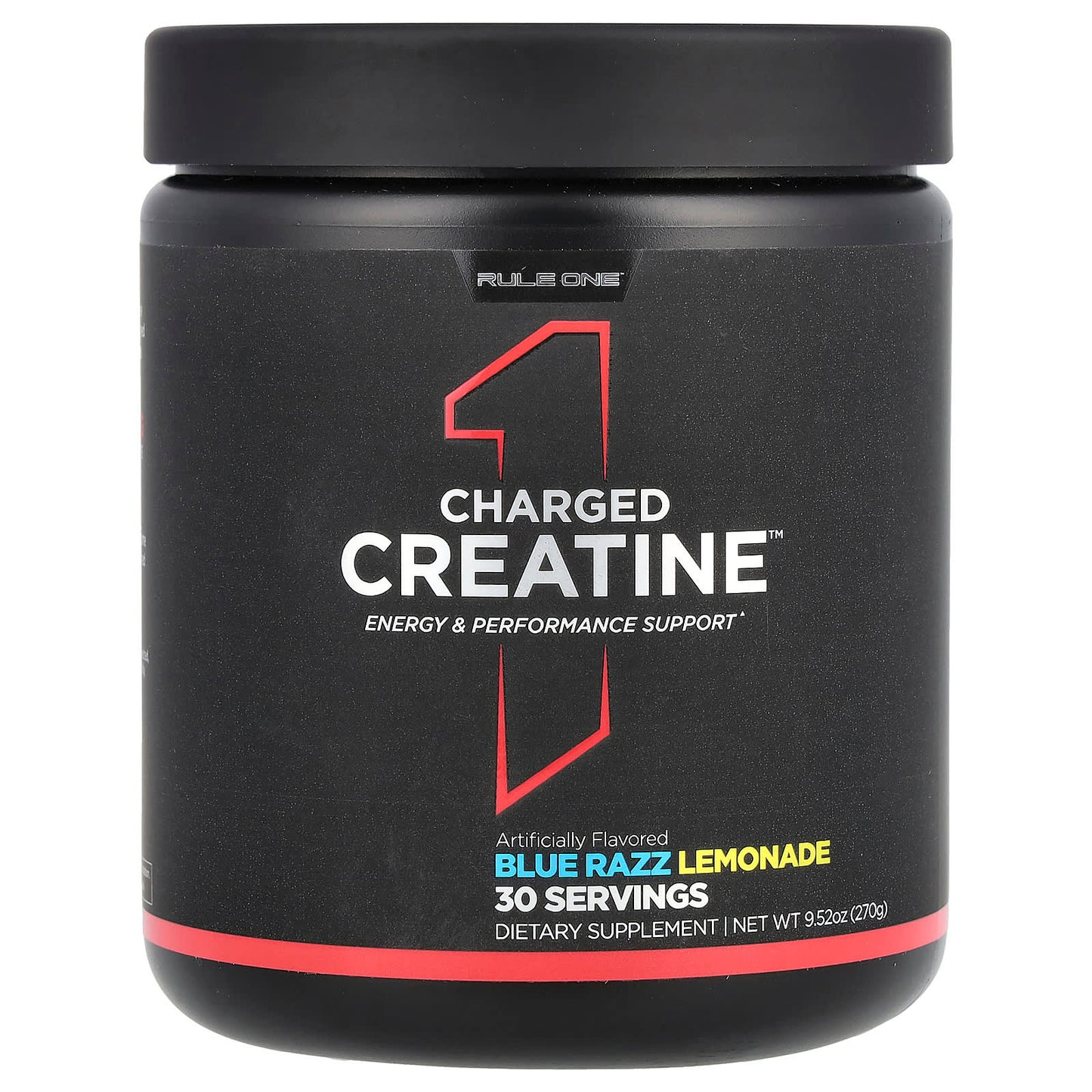 Rule One Proteins, Charged Creatine, Blue Razz Lemonade, 9.52 oz (270 g) - Image 1