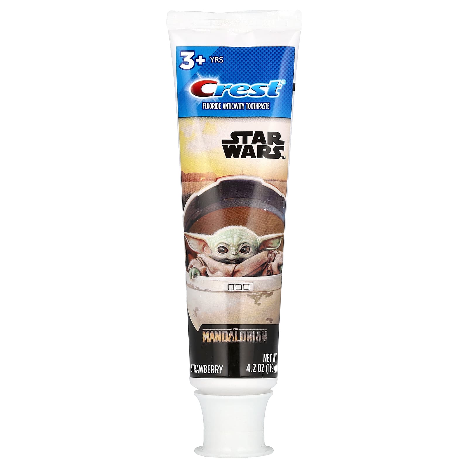 Crest Star Wars The Mandalorian Kids Toothpaste 3+ Yrs Strawberry - Image 1