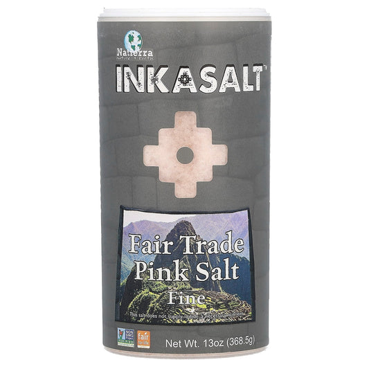 Natierra, Fair Trade Pink Salt, Fine, 13 oz (368.5 g) - Image 1