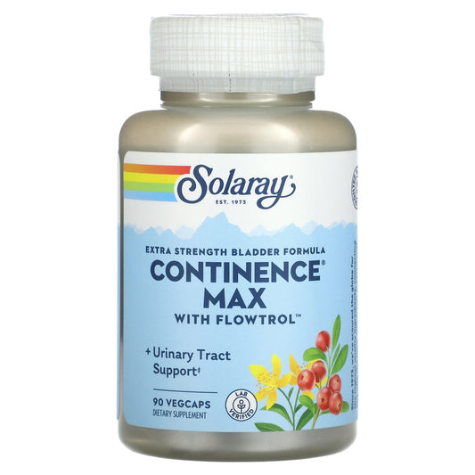 Solaray, Extra Strength Bladder Formula, Continence Max with Flowtrol, 90 VegCaps - Image 1