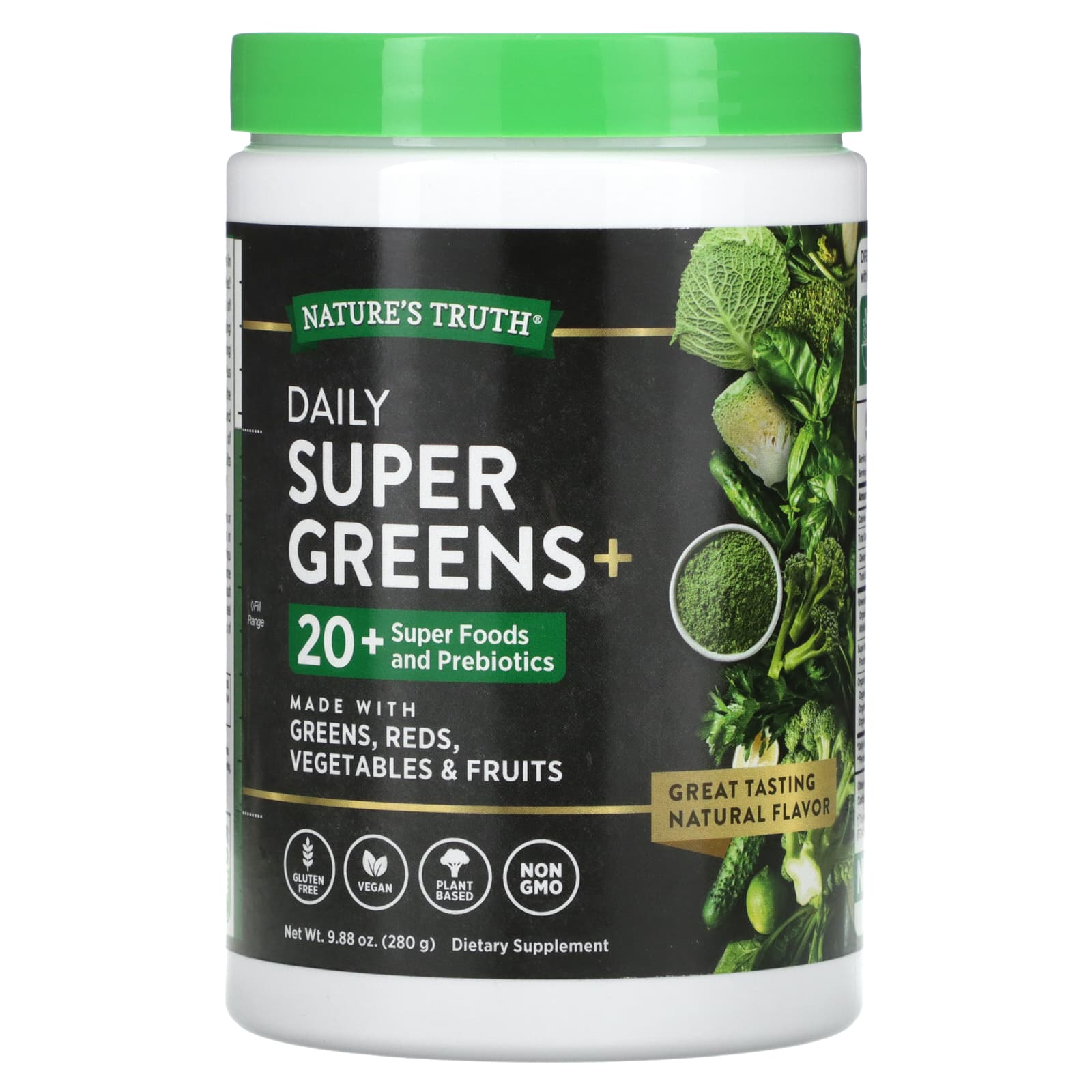 Nature's Truth, Daily Super Greens+, 9.88 oz (280 g) - Image 1