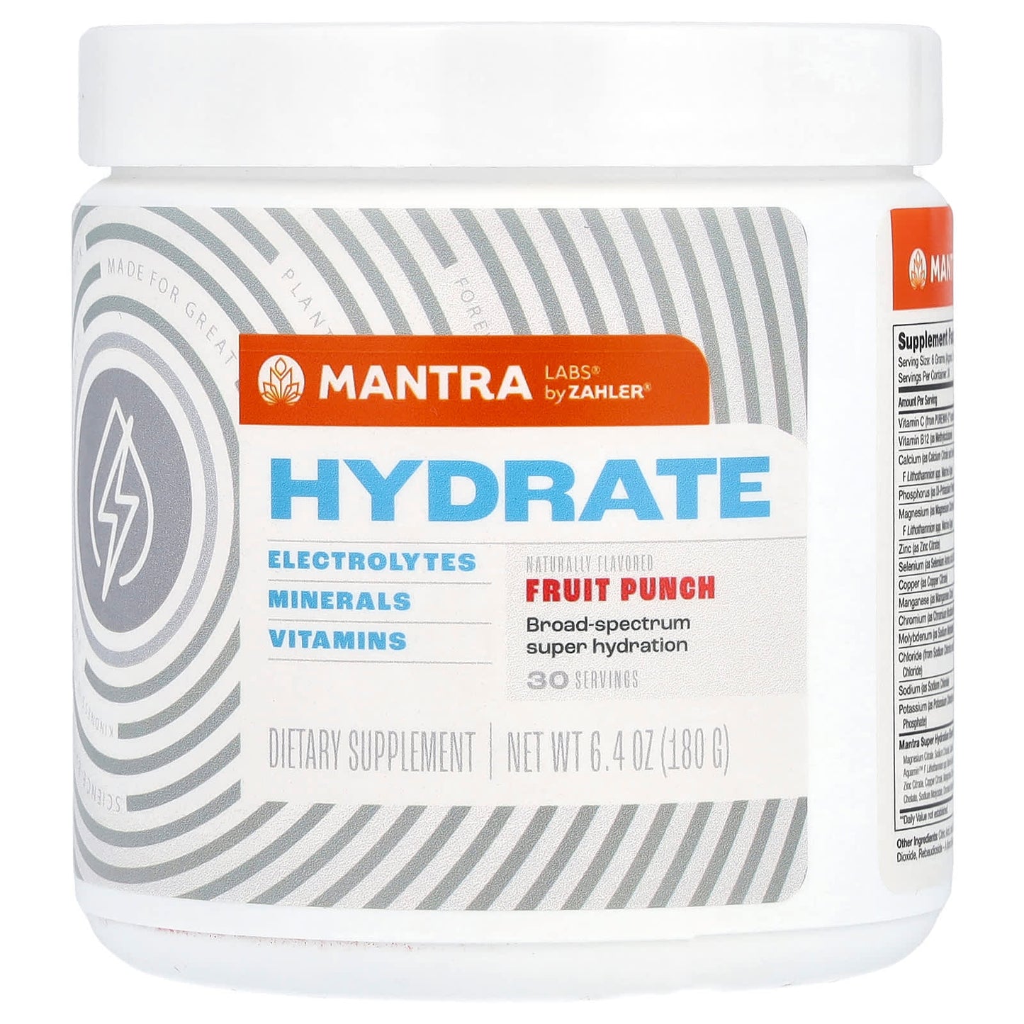 Zahler, Hydrate, Fruit Punch, 6.4 oz (180 g) - Image 1