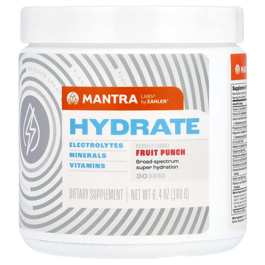 Zahler, Hydrate, Fruit Punch, 6.4 oz (180 g) - Image 1