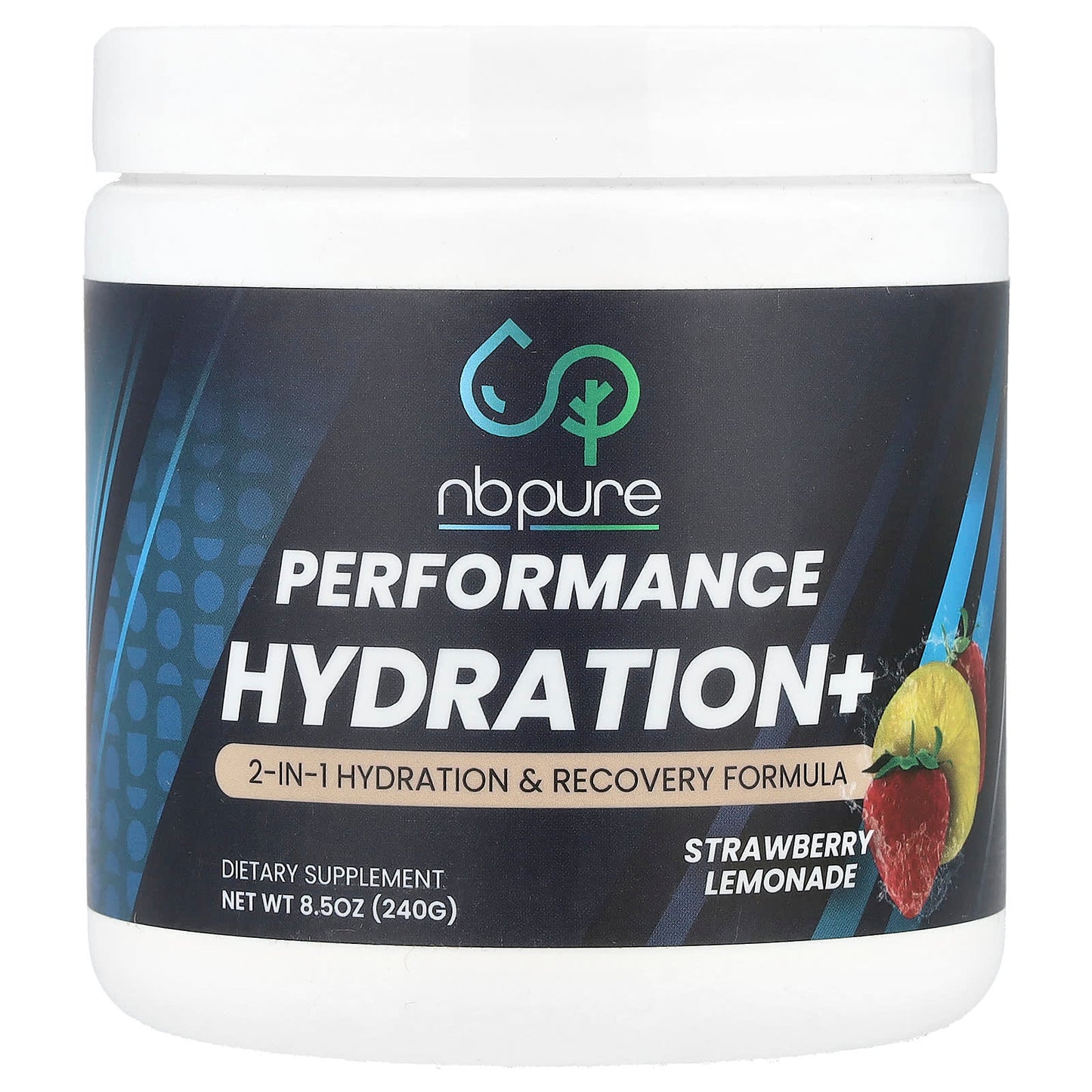 NB Pure, Performance Hydration+, Strawberry Lemonade, 8.5 oz (240 g) - Image 1