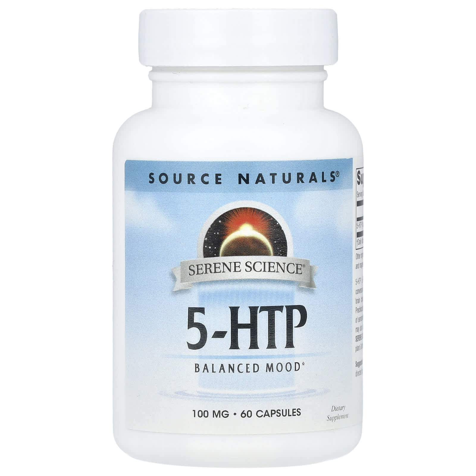 Source Naturals, Serene Science®, 5-HTP, 100 mg, 60 Capsules - Image 1