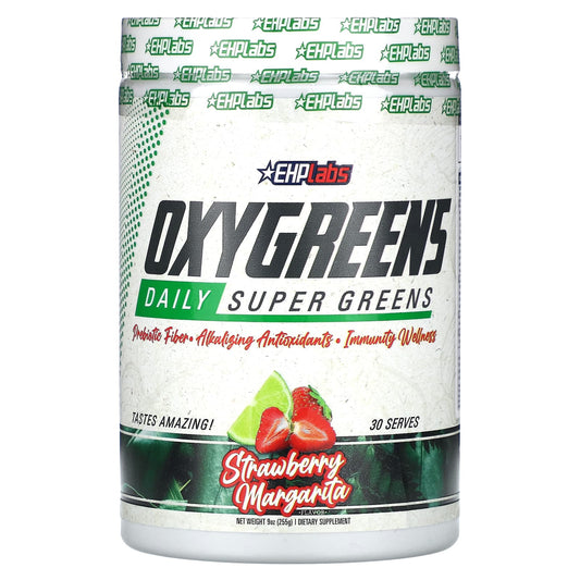 EHPlabs OxyGreens Daily Super Greens Strawberry Margarita 9oz - Image 1