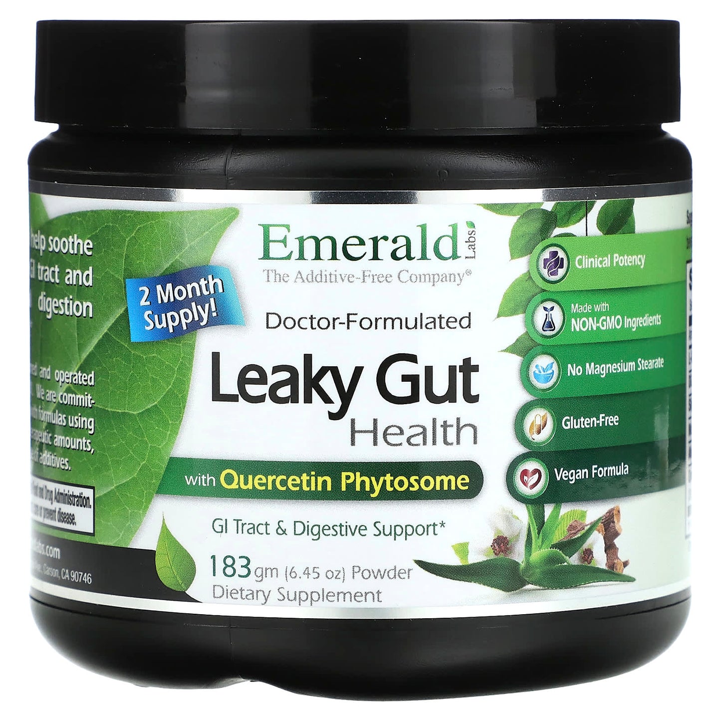 Emerald Laboratories Leaky Gut Support Supplement 2 Month Supply - Image 1