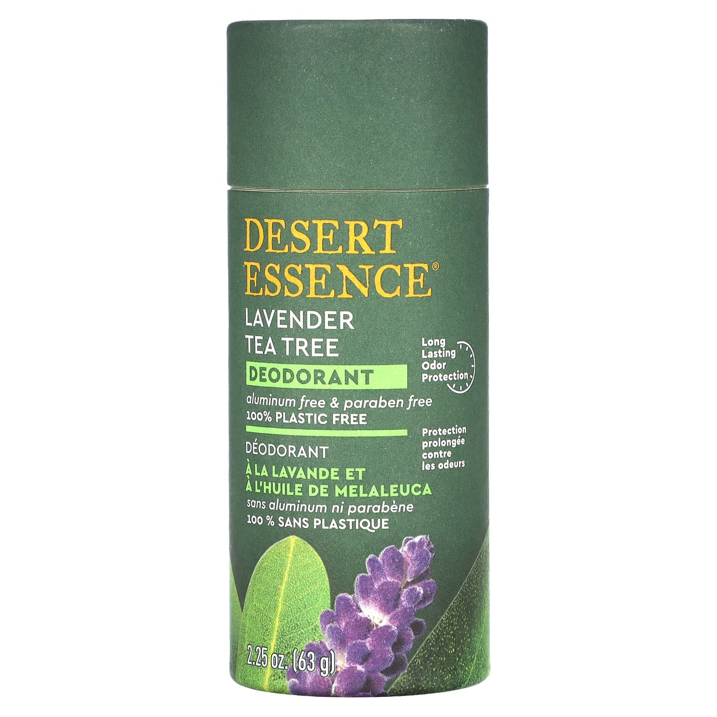 Natural Deodorant by Desert Essence - 2.25 oz, Aluminum & Paraben Free - Image 1