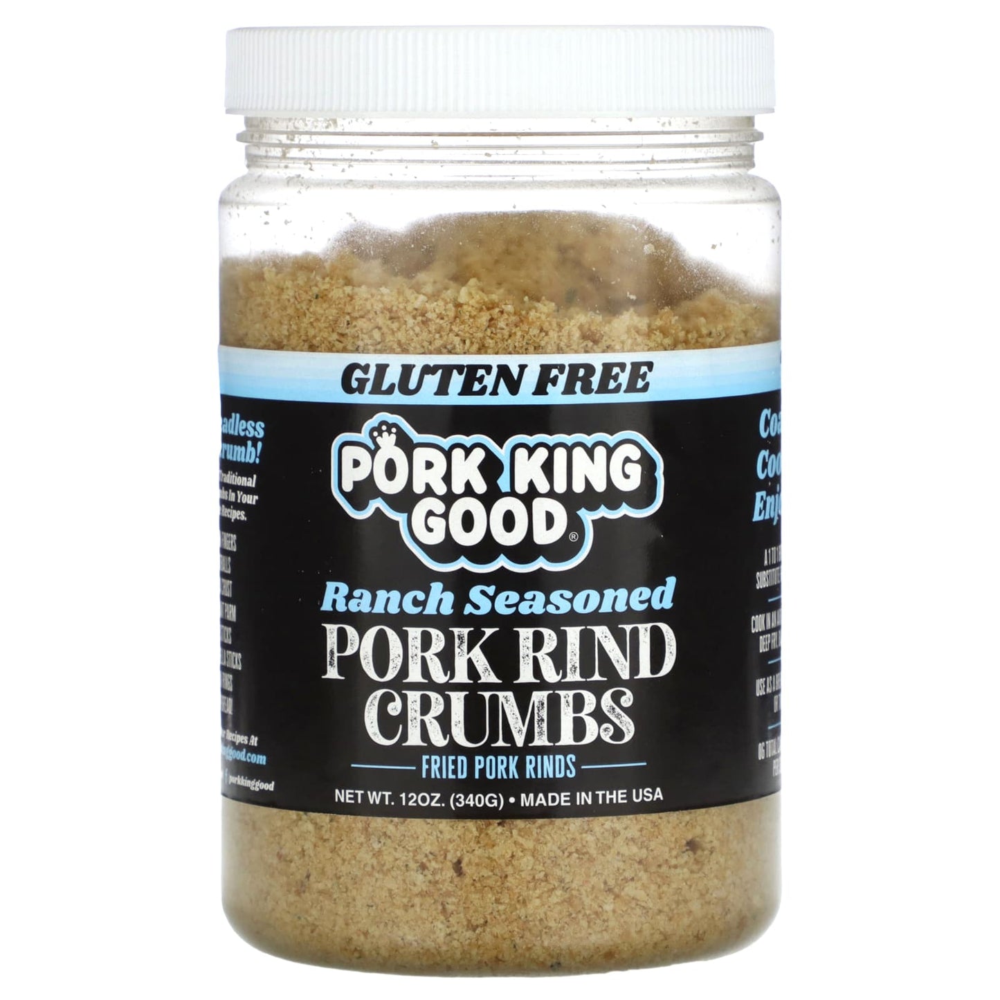 Pork King Good, Pork Rind Crumbs, Ranch Seasoned , 12 oz (340 g) - Image 1