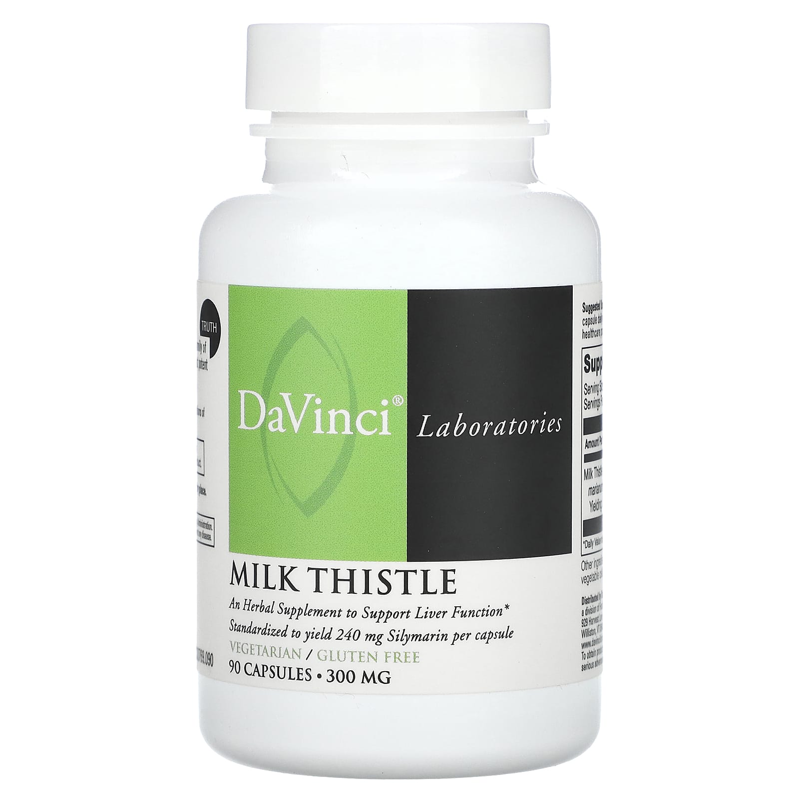 Support Liver Health with DaVinci Laboratories 300mg Milk Thistle - Image 1