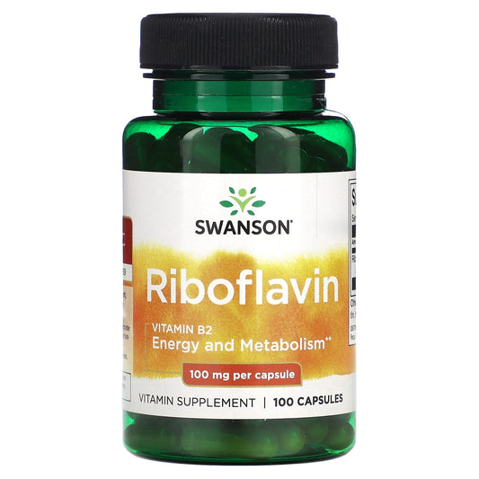 Swanson, Riboflavin, 100 mg, 100 Capsules - Image 1
