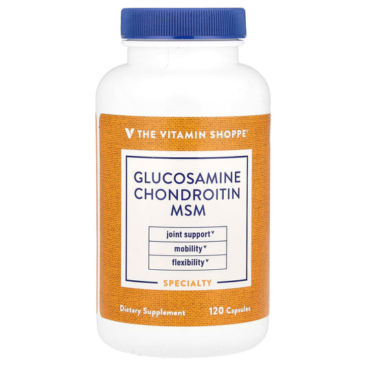 The Vitamin Shoppe, Glucosamine Chondroitin MSM, 120 Capsule - Image 1