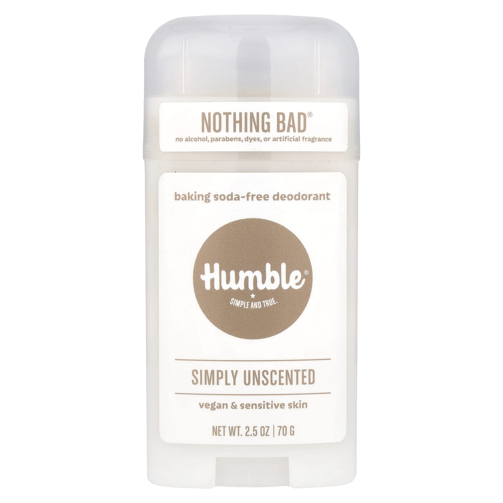 Natural, Aluminum-Free Deodorant by Humble Brands (2.5 oz, Unscented) - Image 1