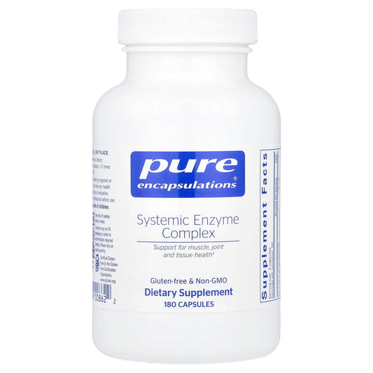 Pure Encapsulations, Systemic Enzyme Complex, 180 Capsules - Image 1