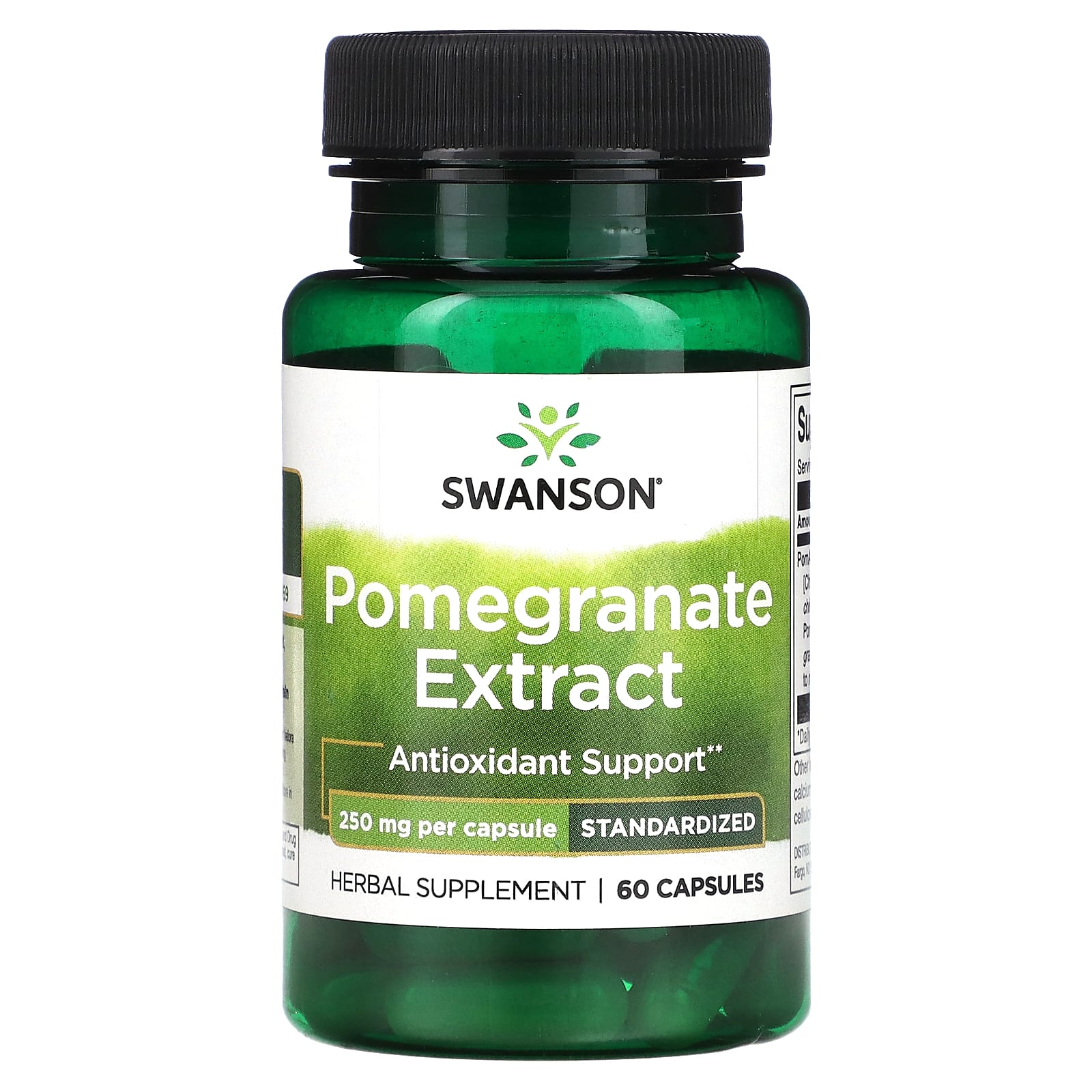 Swanson, Pomegranate Extract, 250 mg, 60 Capsules - Image 1