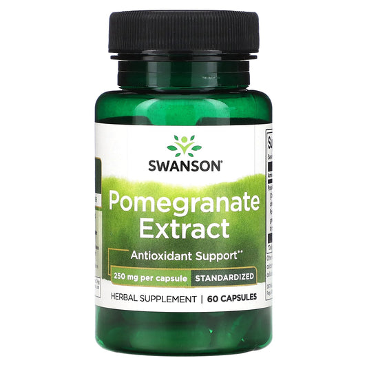 Swanson, Pomegranate Extract, 250 mg, 60 Capsules - Image 1