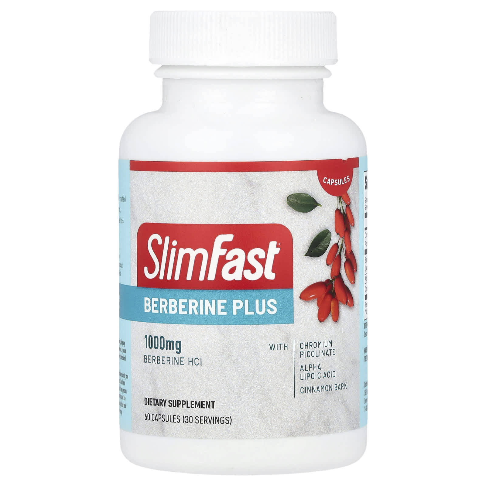 SlimFast, Berberine Plus, 60 Capsules - Image 1