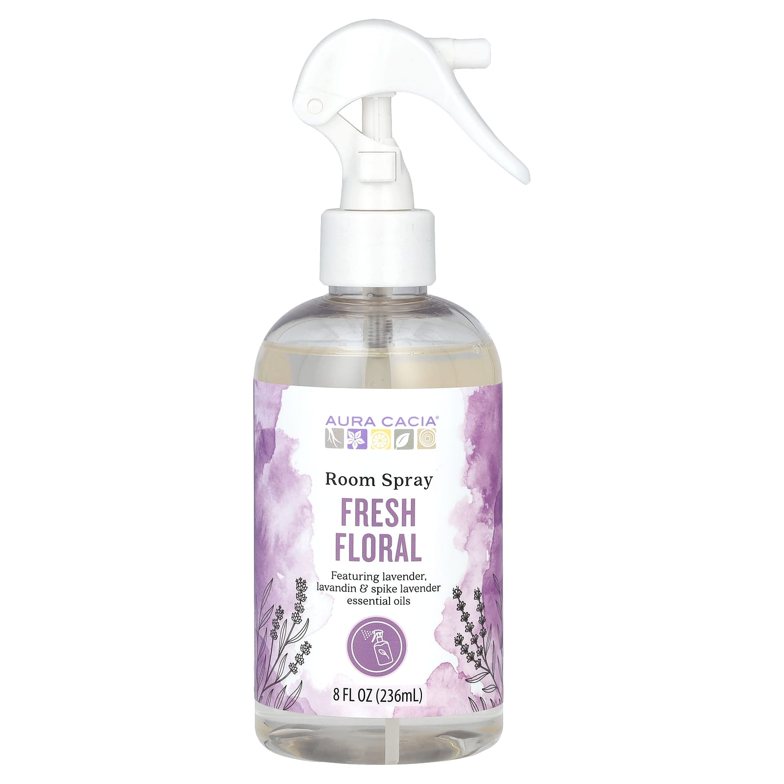 Fresh Floral Room Spray by Aura Cacia, Lavender & Lavandin Scent, 8 fl oz - Image 1