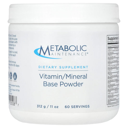 Metabolic Maintenance, Vitamin/Mineral Base Powder, 11 oz (312 g) - Image 1