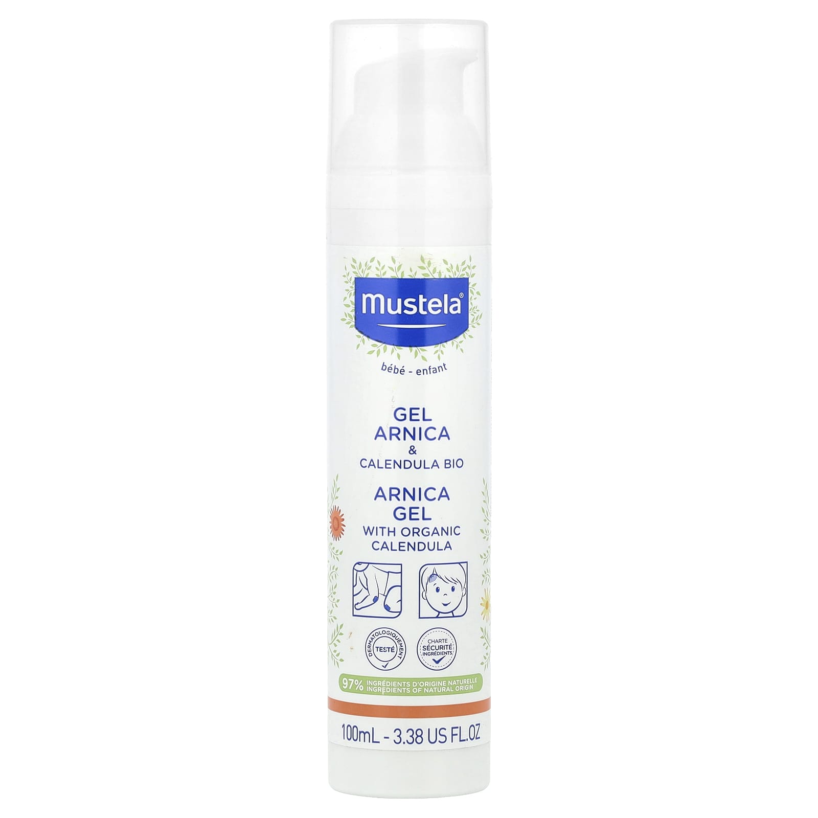 Mustela, Baby, Arnica Gel with Organic Calendula, 3.38 fl oz (100 ml) - Image 1