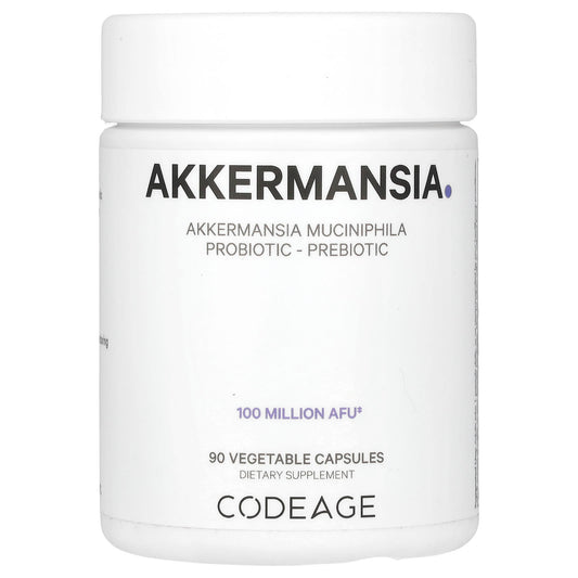 <strong>Akkermansia Muciniphila Probiotic Supplement</strong> by CodeAge - 90 Veggie Capsules - Image 1