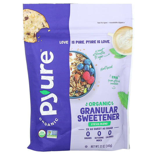 Pyure, Organic Granular Sweetener, Stevia Blend, 12 oz (340 g) - Image 1