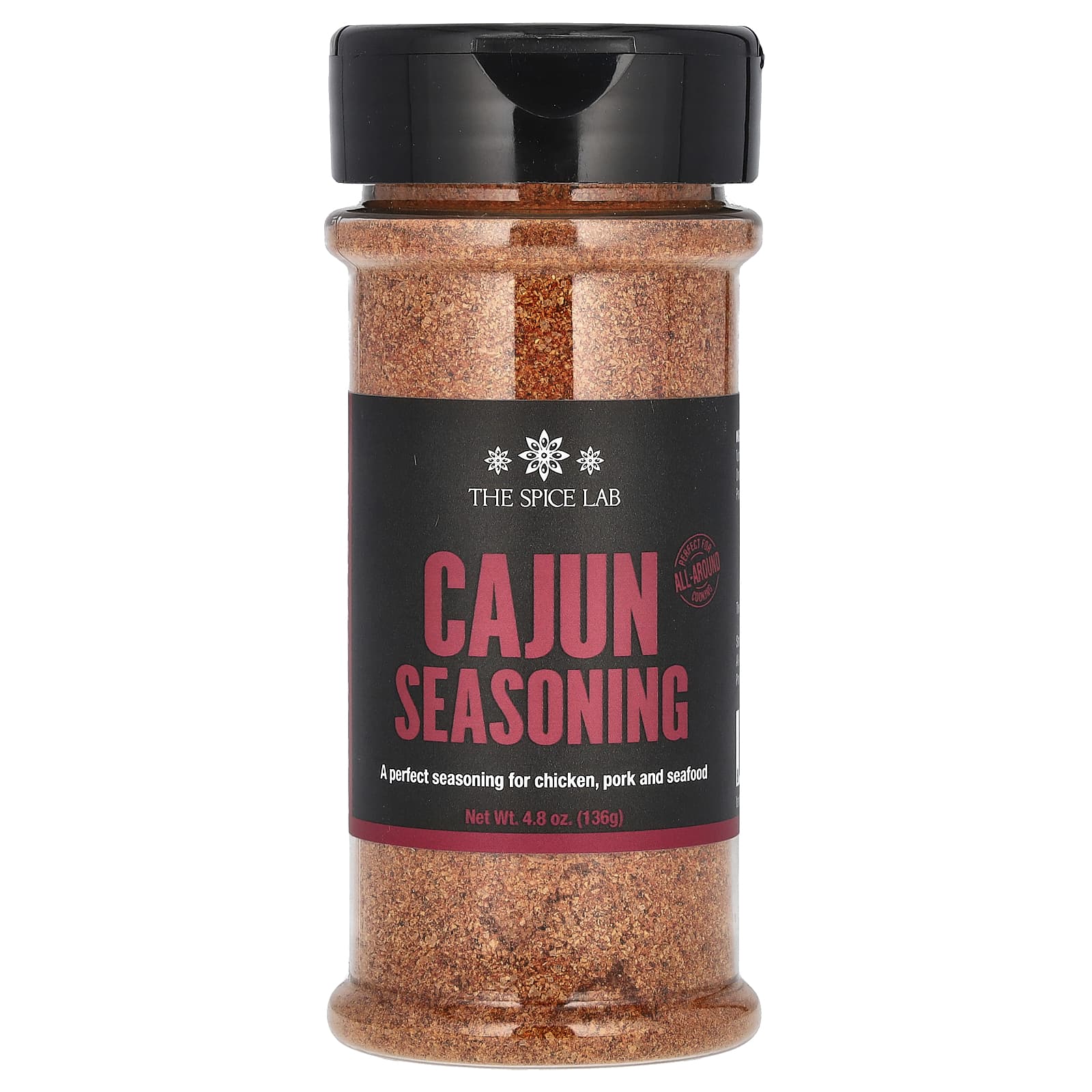 The Spice Lab, Cajun Seasoning, 4.8 oz (136 g) - Image 1
