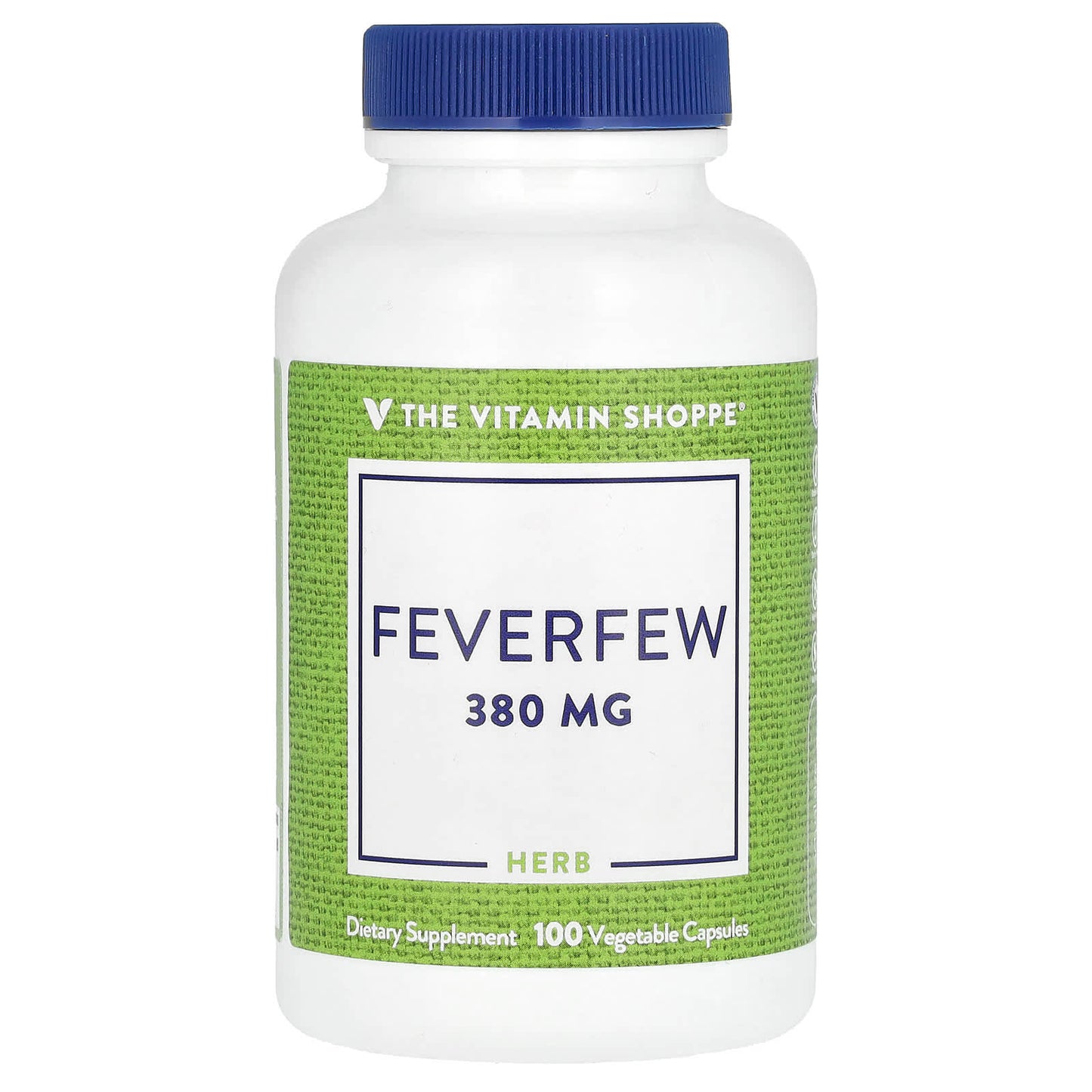 The Vitamin Shoppe, Feverfew, 380 mg, 100 Vegetable Capsules - Image 1