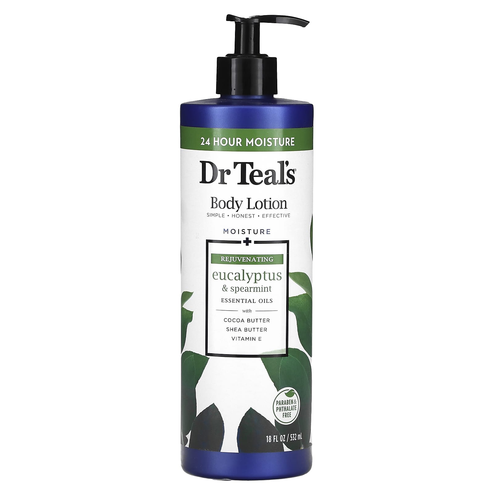 Dr. Teal's Moisturizing Body Lotion for Soft, Healthy Skin - Eucalyptus & Spearmint - Image 1