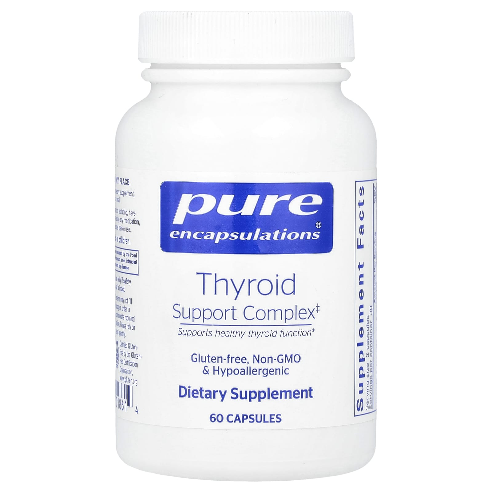 Pure Encapsulations, Thyroid Support Complex, 60 Capsules - Image 1