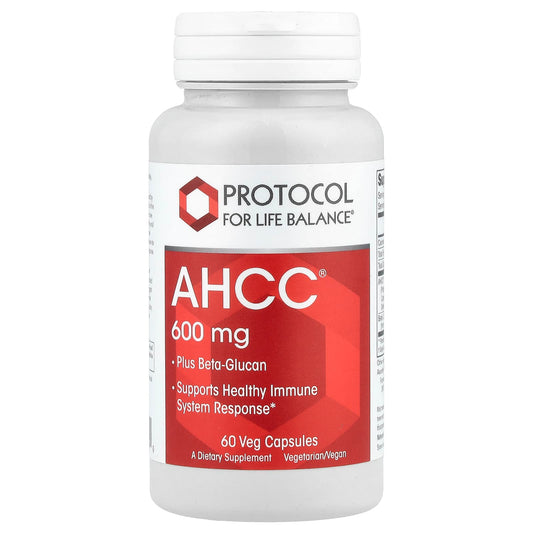 Protocol for Life Balance, AHCC® Plus Beta-Glucan, 60 Veg Capsules - Image 1