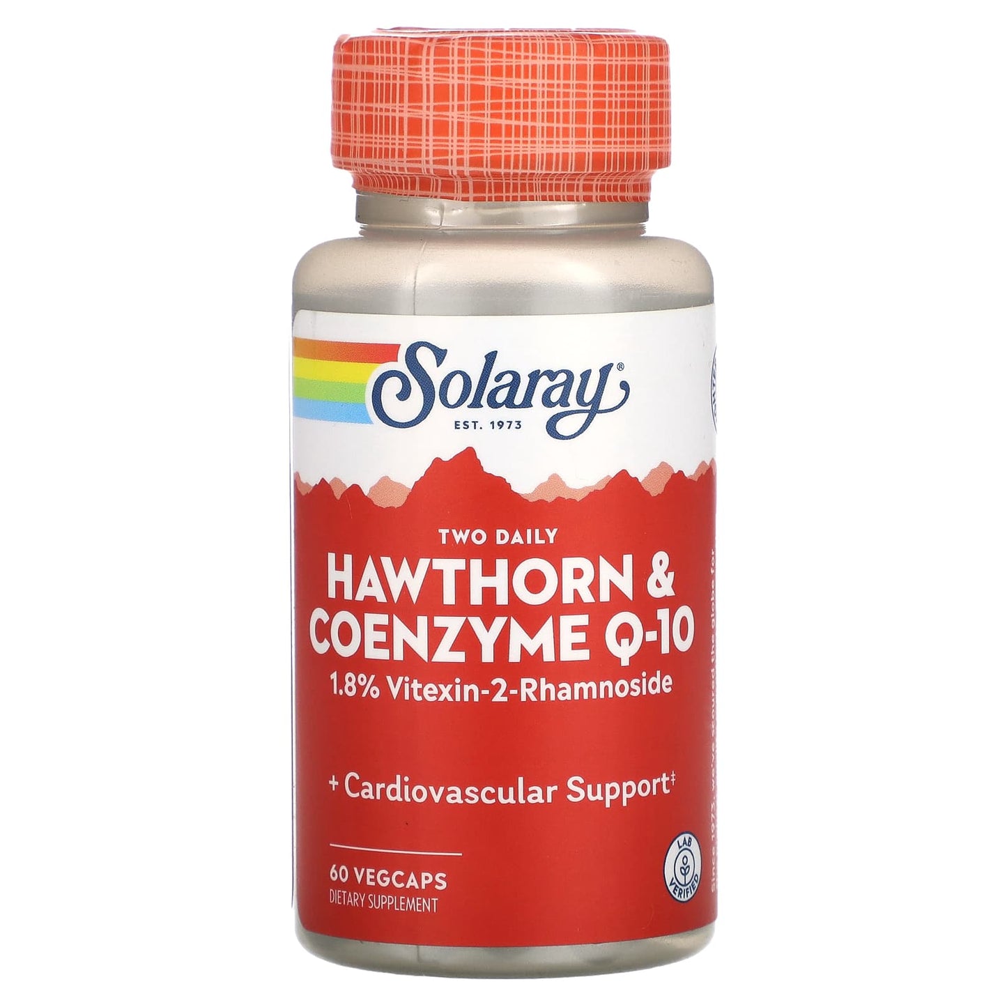 Solaray, Two Daily Hawthorn & Coenzyme Q-10, 60 VegCaps - Image 1